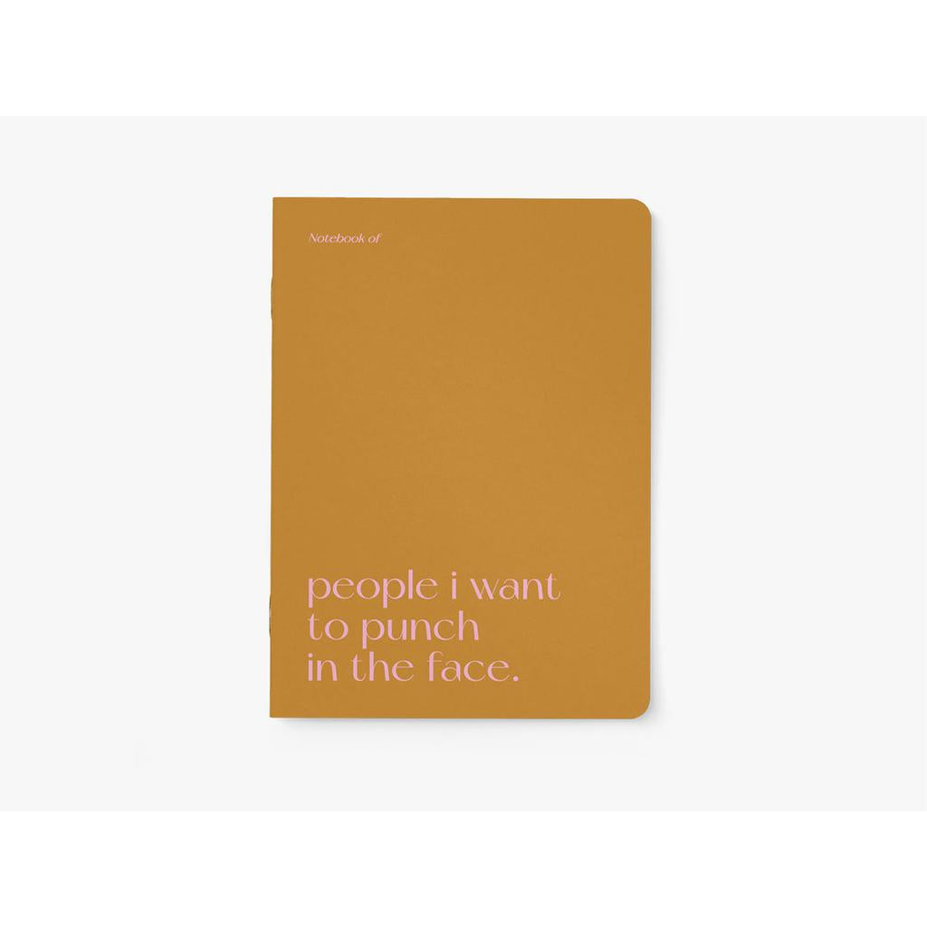 A5 Notebook - Punch in the face-Nook & Cranny Gift Store-2019 National Gift Store Of The Year-Ireland-Gift Shop