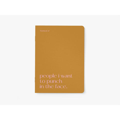 A5 Notebook - Punch in the face-Nook & Cranny Gift Store-2019 National Gift Store Of The Year-Ireland-Gift Shop