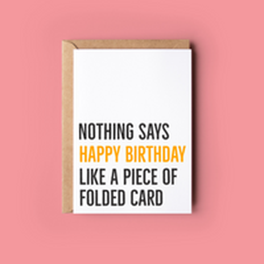 Happy Birthday folded card...-Nook & Cranny Gift Store-2019 National Gift Store Of The Year-Ireland-Gift Shop