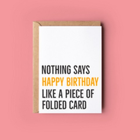 Happy Birthday folded card...-Nook & Cranny Gift Store-2019 National Gift Store Of The Year-Ireland-Gift Shop