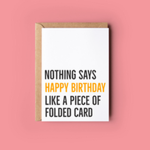 Happy Birtday folded card...-Nook & Cranny Gift Store-2019 National Gift Store Of The Year-Ireland-Gift Shop