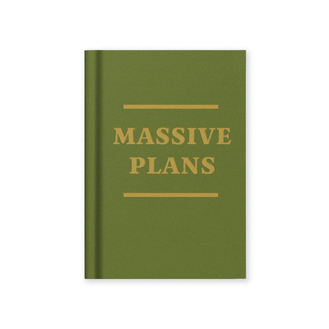 Mini Fabric Notebook - Massive Plans-Nook & Cranny Gift Store-2019 National Gift Store Of The Year-Ireland-Gift Shop