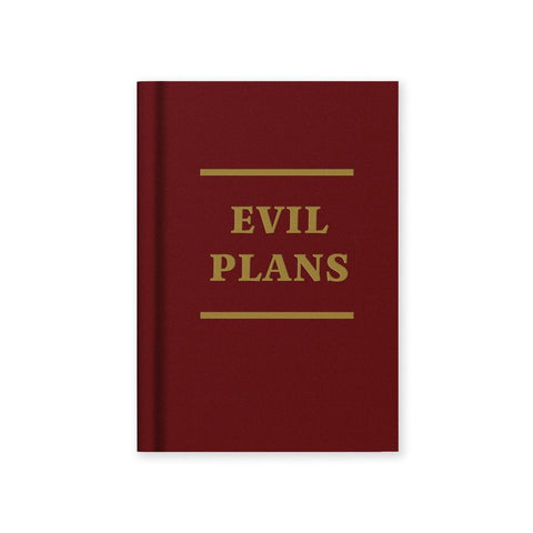 Mini Fabric Notebook - Evil Plans-Nook & Cranny Gift Store-2019 National Gift Store Of The Year-Ireland-Gift Shop
