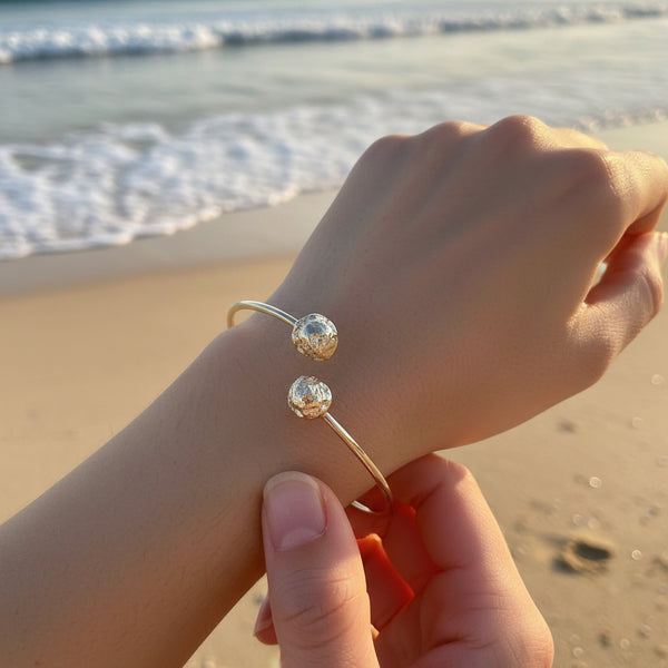 Sterling Silver "Pebbles" Adjustable Bracelet - Made in Laois-Nook & Cranny Gift Store-2019 National Gift Store Of The Year-Ireland-Gift Shop