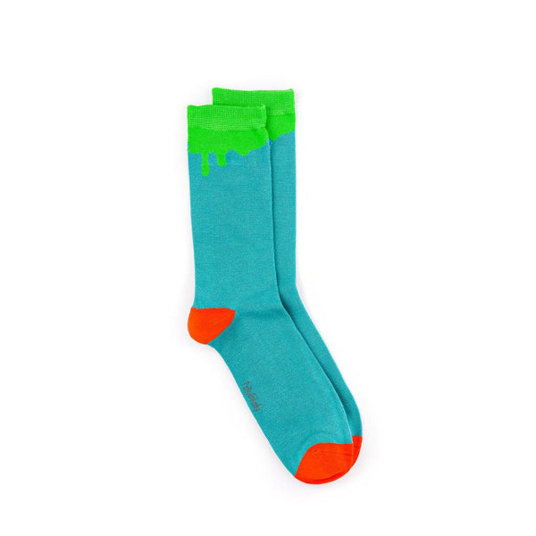 Bamboo Stripe Socks - Green Paint Spill-Nook & Cranny Gift Store-2019 National Gift Store Of The Year-Ireland-Gift Shop