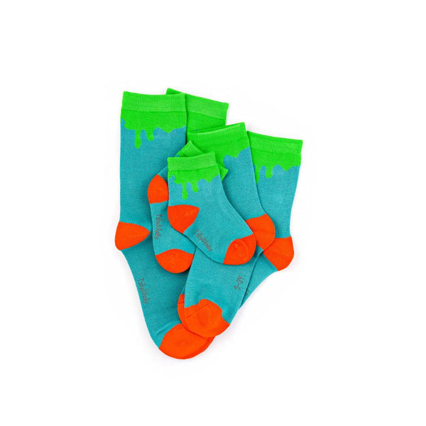 Bamboo Stripe Socks - Green Paint Spill-Nook & Cranny Gift Store-2019 National Gift Store Of The Year-Ireland-Gift Shop