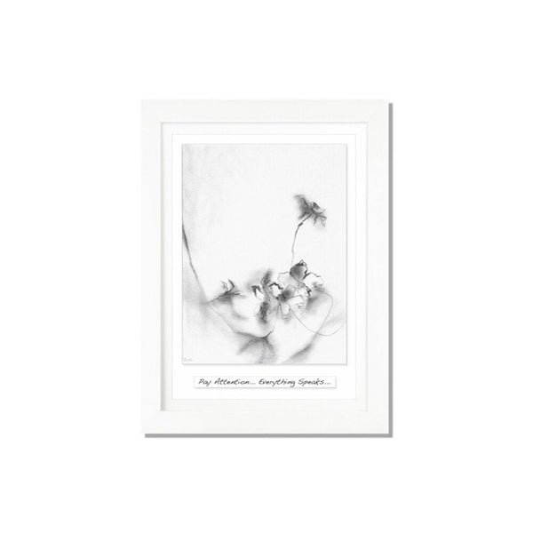Pay Attention ...Everything Speaks... Framed Irish Art Print-Nook & Cranny Gift Store-2019 National Gift Store Of The Year-Ireland-Gift Shop