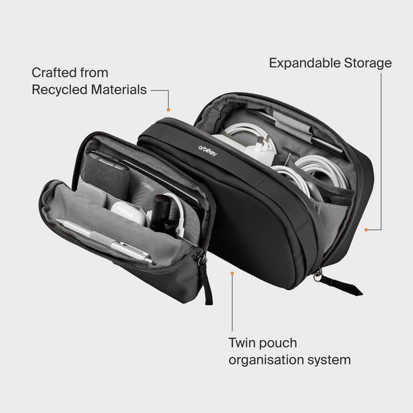 2-in-1 Twin Tech Pouch - Terracotta-Nook & Cranny Gift Store-2019 National Gift Store Of The Year-Ireland-Gift Shop