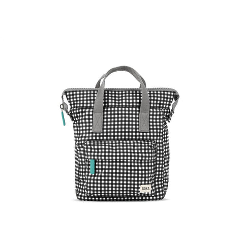 Bantry B Sustainable Backpack - (Black and White Gingham)-Nook & Cranny Gift Store-2019 National Gift Store Of The Year-Ireland-Gift Shop