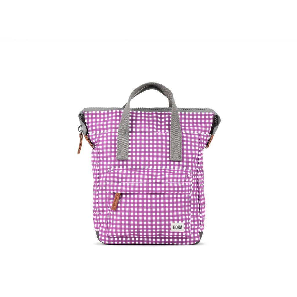 Bantry B Sustainable Backpack - (Purple Gingham)-Nook & Cranny Gift Store-2019 National Gift Store Of The Year-Ireland-Gift Shop