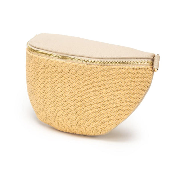 Elie Beaumont Sling Raffia and Italian Leather Bag - Stone-Nook & Cranny Gift Store-2019 National Gift Store Of The Year-Ireland-Gift Shop