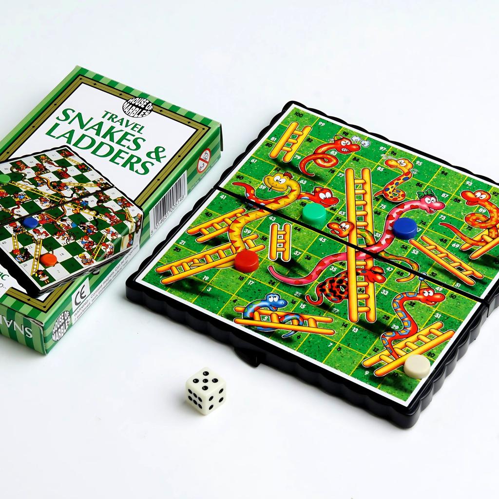 Magnetic Travel Games - Snakes & Ladders