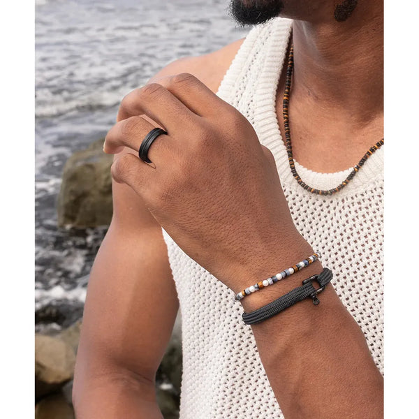 Navarch 6mm Ring - Black-Nook & Cranny Gift Store-2019 National Gift Store Of The Year-Ireland-Gift Shop