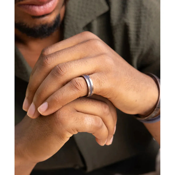 Navarch 6mm Ring - Slate Gray / Bronze-Nook & Cranny Gift Store-2019 National Gift Store Of The Year-Ireland-Gift Shop