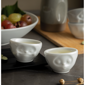 Porcelain Egg Cup, Set of 2 with Kissing & Dreamy Face-Nook & Cranny Gift Store-2019 National Gift Store Of The Year-Ireland-Gift Shop