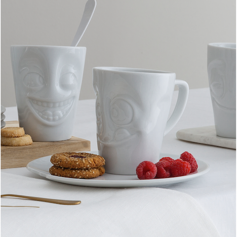 Porcelain Mug with Handle - Tasty Face-Nook & Cranny Gift Store-2019 National Gift Store Of The Year-Ireland-Gift Shop