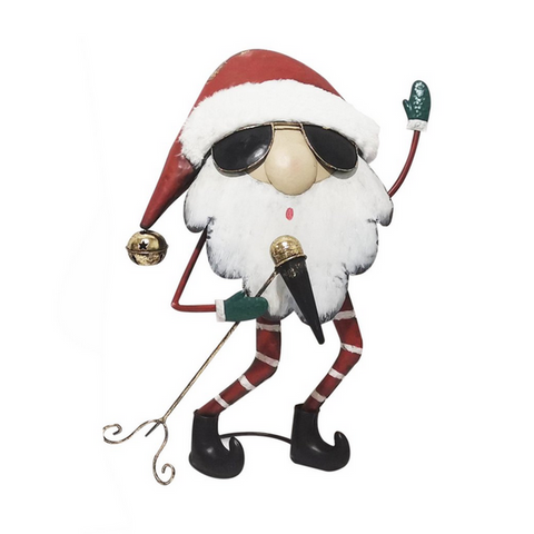 Santa Gnome Rock'N'Roll Singer-Nook & Cranny Gift Store-2019 National Gift Store Of The Year-Ireland-Gift Shop