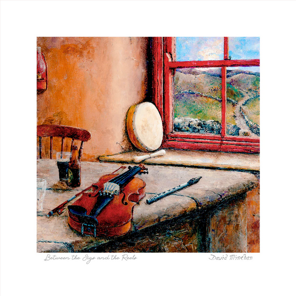 'Between the Jigs & the Reels' - Irish Framed Print-Nook & Cranny Gift Store-2019 National Gift Store Of The Year-Ireland-Gift Shop