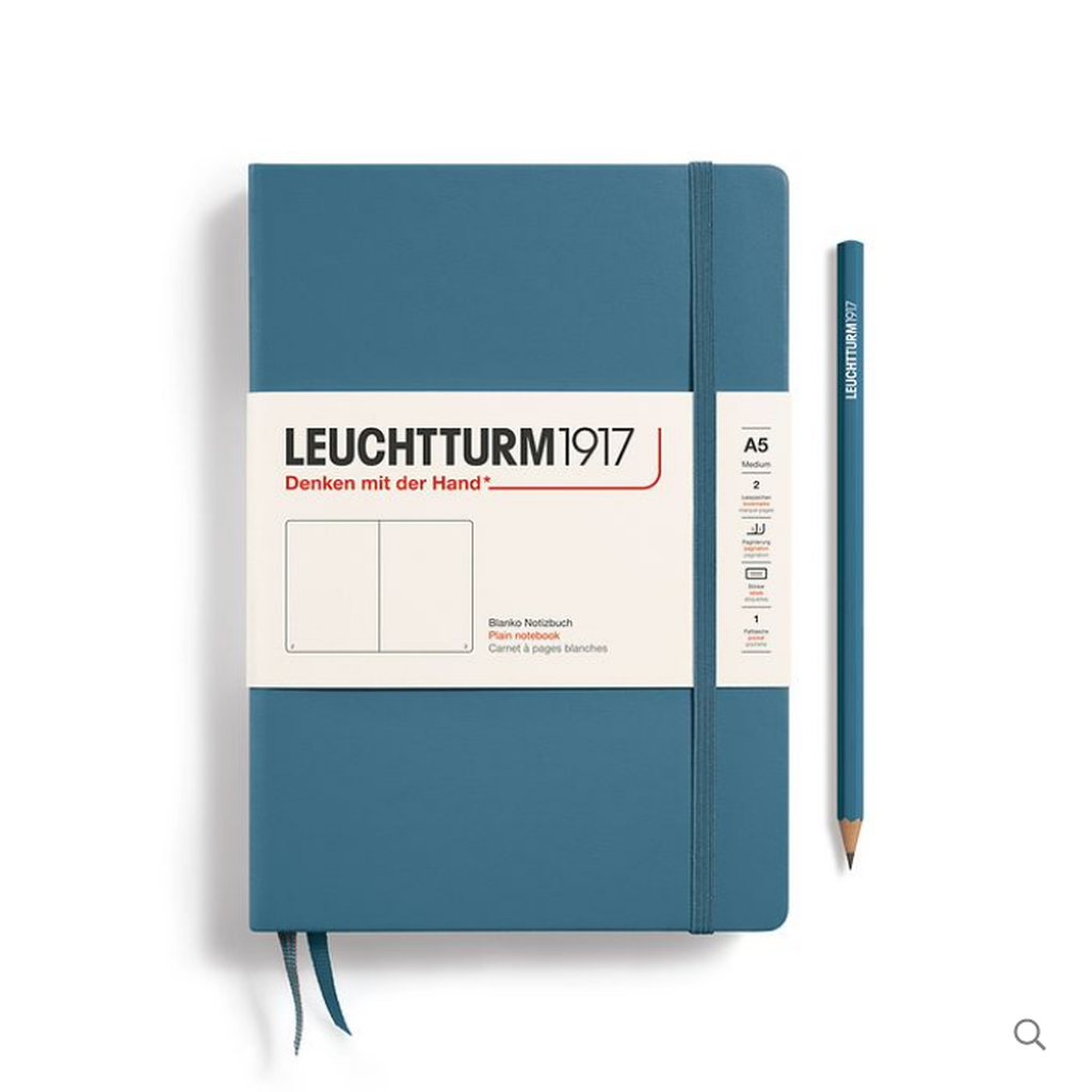 Leuchtturm1917 Hardcover Notebook A5 in Stone Blue (plain)-Nook & Cranny Gift Store-2019 National Gift Store Of The Year-Ireland-Gift Shop