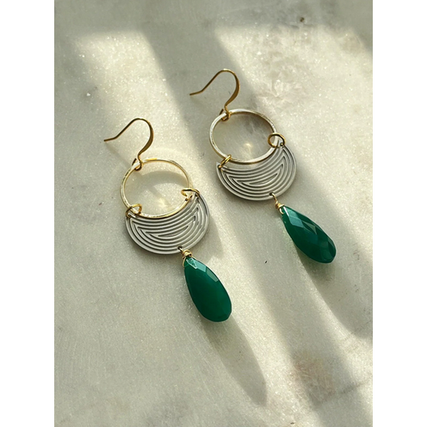 Onyx Earrings - Selene-Nook & Cranny Gift Store-2019 National Gift Store Of The Year-Ireland-Gift Shop