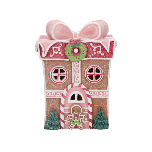Giftbox Shaped Gingerbread House Decoration-Nook & Cranny Gift Store-2019 National Gift Store Of The Year-Ireland-Gift Shop