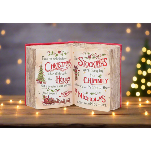 'Twas the Night Before Christmas – Open Book Decoration-Nook & Cranny Gift Store-2019 National Gift Store Of The Year-Ireland-Gift Shop