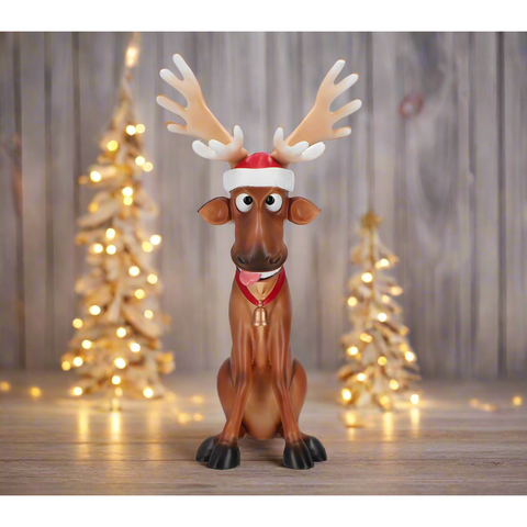 Cheeky Reindeer Standing Decoration-Nook & Cranny Gift Store-2019 National Gift Store Of The Year-Ireland-Gift Shop