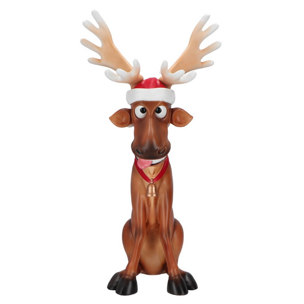 Cheeky Reindeer Standing Decoration-Nook & Cranny Gift Store-2019 National Gift Store Of The Year-Ireland-Gift Shop