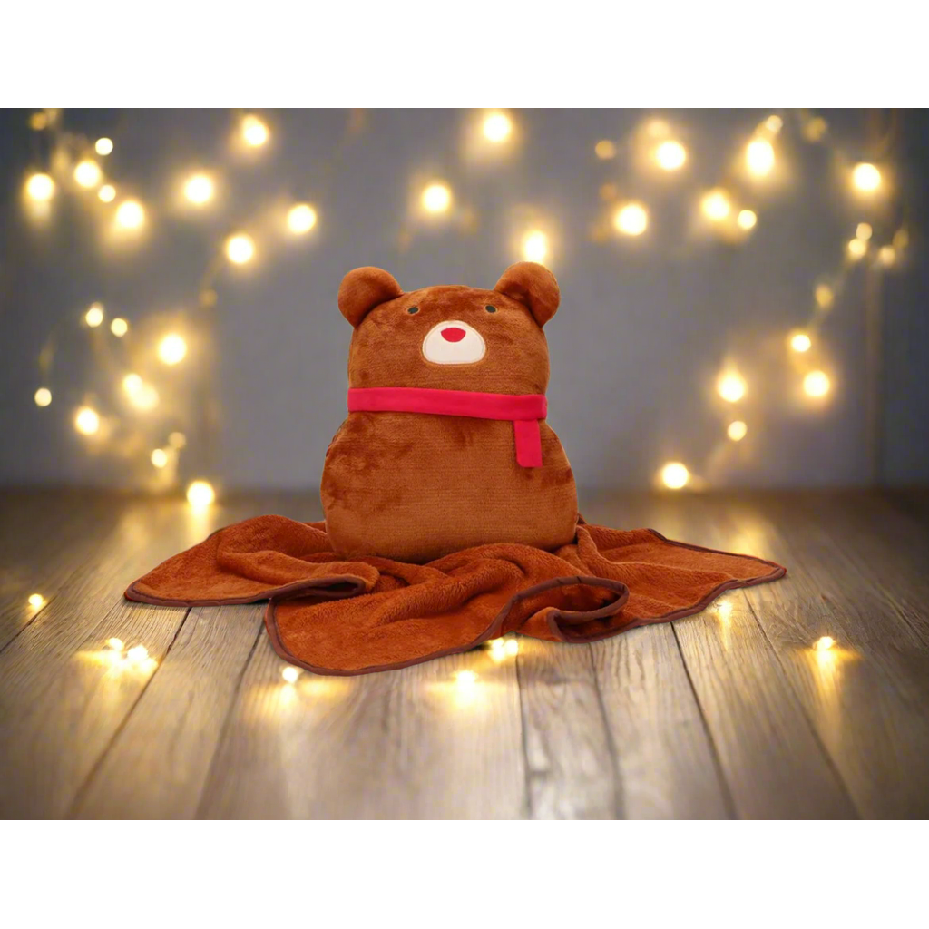 2 in 1 Teddy Cushion and Blanket-Nook & Cranny Gift Store-2019 National Gift Store Of The Year-Ireland-Gift Shop
