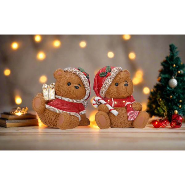 Handmade Christmas Teddy Bears Decoration-Nook & Cranny Gift Store-2019 National Gift Store Of The Year-Ireland-Gift Shop