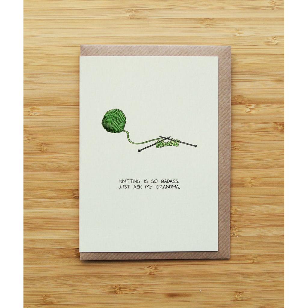 Knitting is so badass...-Nook & Cranny Gift Store-2019 National Gift Store Of The Year-Ireland-Gift Shop