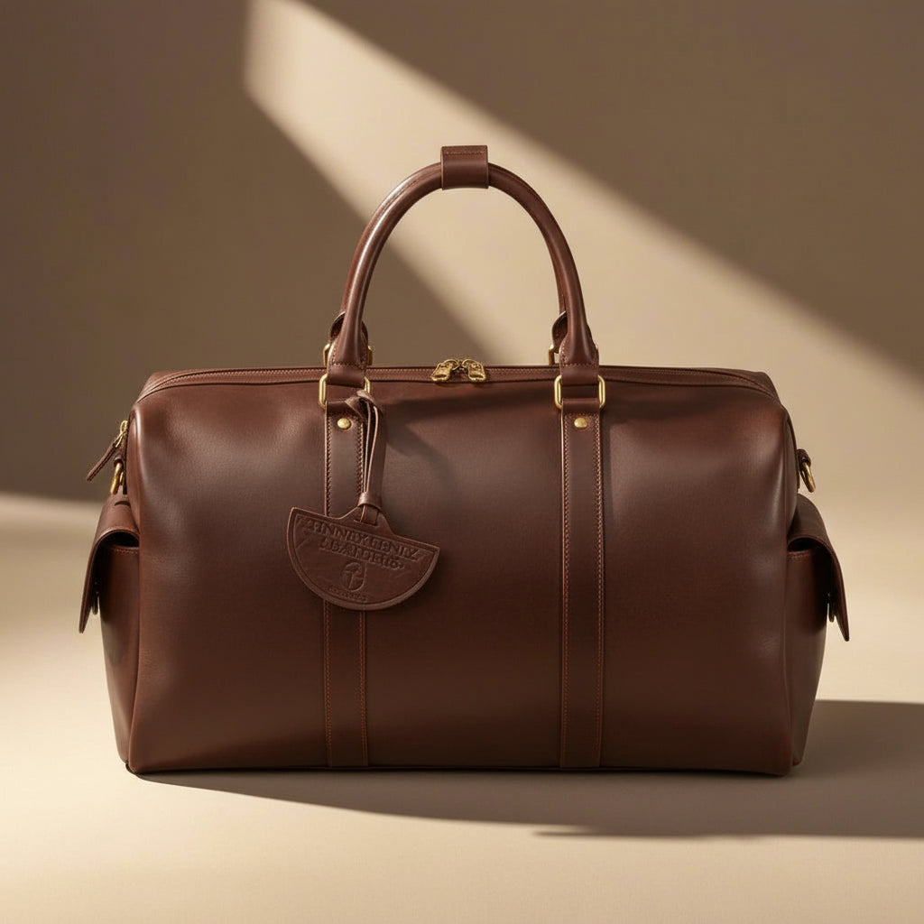 Soft Leather Travel Bag (Brown) - Luxury Irish