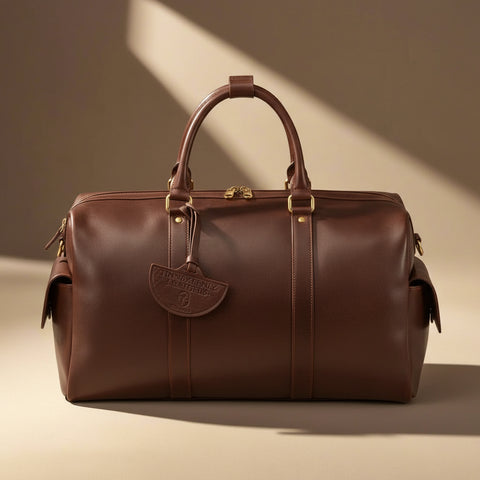 Soft Leather Travel Bag (Brown) - Luxury Irish