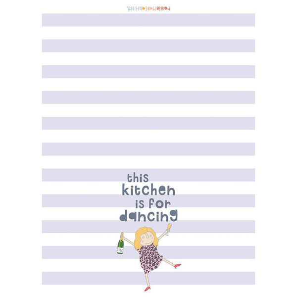 Funny kitchen tea towel - Kitchen is for dancing-Nook & Cranny Gift Store-2019 National Gift Store Of The Year-Ireland-Gift Shop