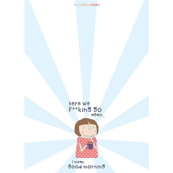 Funny kitchen tea towel - Here we go again...-Nook & Cranny Gift Store-2019 National Gift Store Of The Year-Ireland-Gift Shop