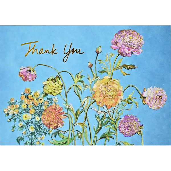 Box Set of 14 (Thank You) Note Cards - Garden Blooms