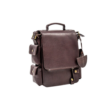 Luxury Irish Soft Leather Utility Bag - Brown-Nook & Cranny Gift Store-2019 National Gift Store Of The Year-Ireland-Gift Shop
