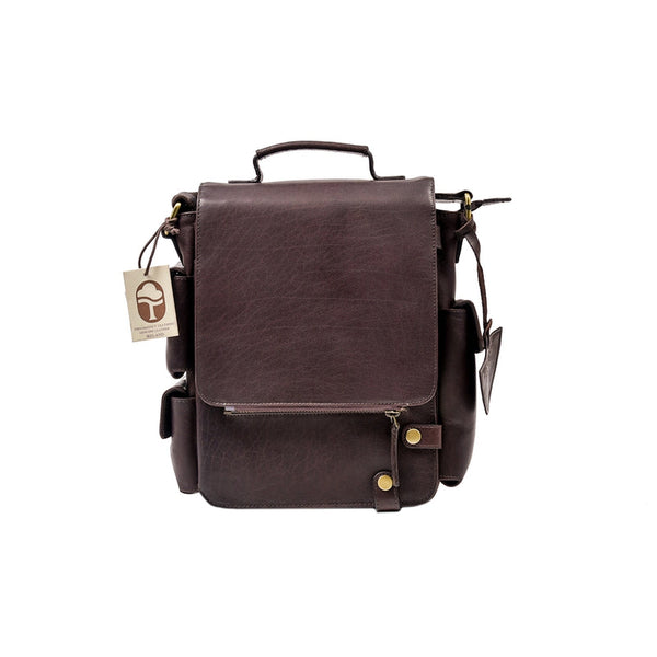 Luxury Irish Soft Leather Utility Bag - Brown-Nook & Cranny Gift Store-2019 National Gift Store Of The Year-Ireland-Gift Shop
