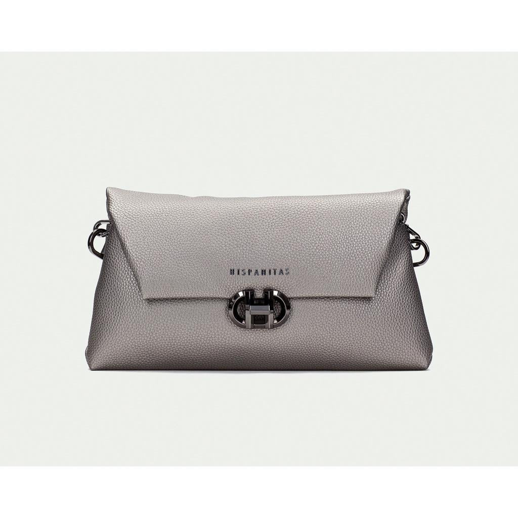 Hispanitas Shoulder / Cross Body Vegan Leather Bag - Metallic Silver-Nook & Cranny Gift Store-2019 National Gift Store Of The Year-Ireland-Gift Shop