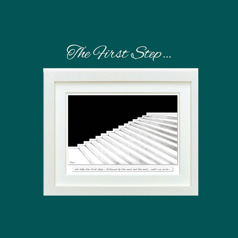 The First Step... Framed Irish Print-Nook & Cranny Gift Store-2019 National Gift Store Of The Year-Ireland-Gift Shop