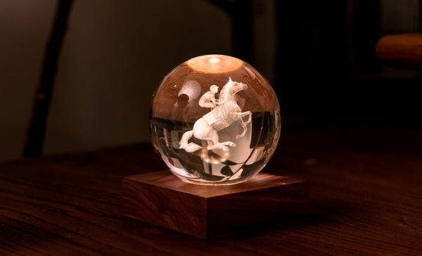 Amber Crystal Light - Horse Racing-Nook & Cranny Gift Store-2019 National Gift Store Of The Year-Ireland-Gift Shop