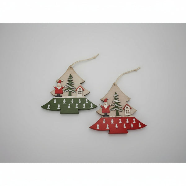 Wooden Christmas Decoration -Santa-Nook & Cranny Gift Store-2019 National Gift Store Of The Year-Ireland-Gift Shop