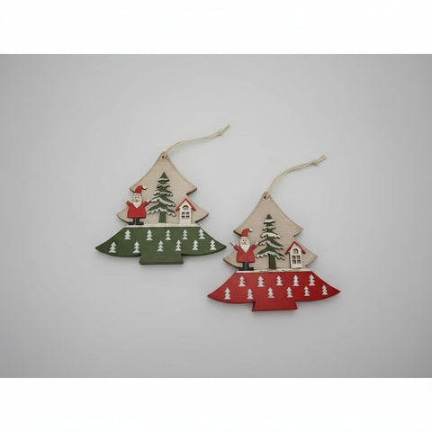 Wooden Christmas Decoration -Santa-Nook & Cranny Gift Store-2019 National Gift Store Of The Year-Ireland-Gift Shop