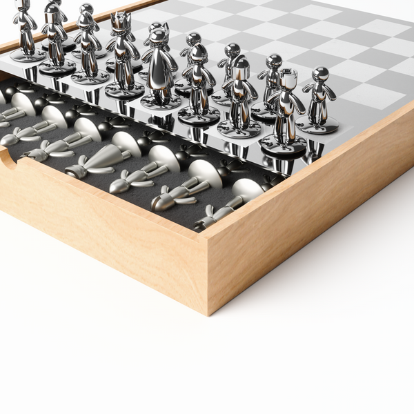 Sleek and Modern Buddy Chess Set - Natural Wood-Nook & Cranny Gift Store-2019 National Gift Store Of The Year-Ireland-Gift Shop