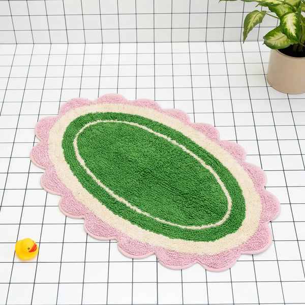 Plush Bath Mat in Retro Green-Nook & Cranny Gift Store-2019 National Gift Store Of The Year-Ireland-Gift Shop