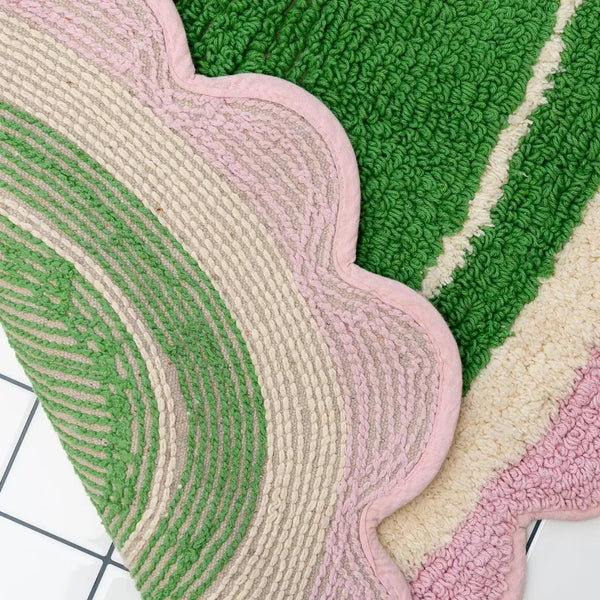 Plush Bath Mat in Retro Green-Nook & Cranny Gift Store-2019 National Gift Store Of The Year-Ireland-Gift Shop