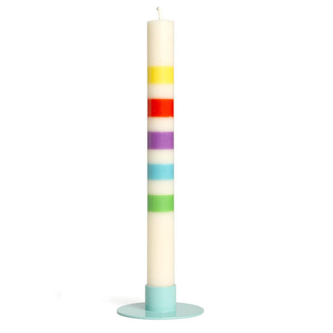 Geometric Dinner Candle - Happy Birthday-Nook & Cranny Gift Store-2019 National Gift Store Of The Year-Ireland-Gift Shop