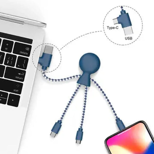 Multi Connector Charging Cable - (Blue)
