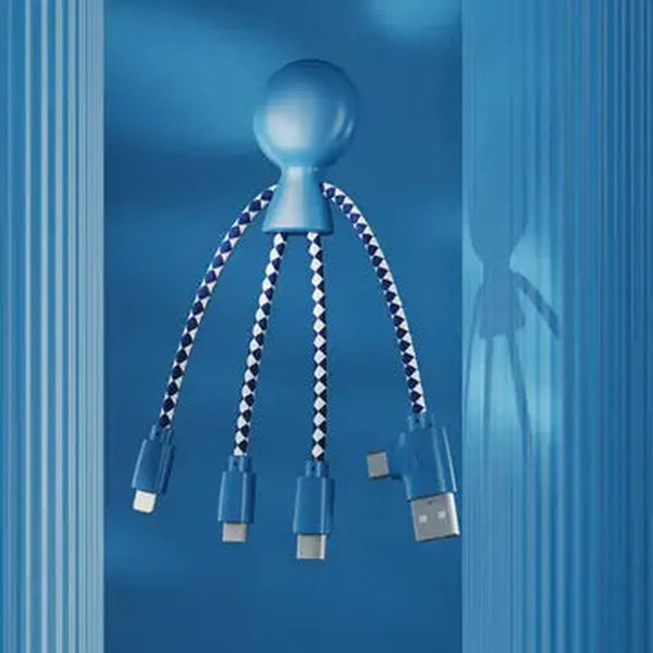 Multi Connector Charging Cable - (Blue)
