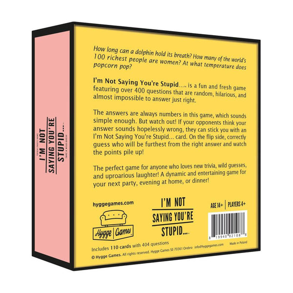 The Hygge Games - I'm not saying you're stupid-Nook & Cranny Gift Store-2019 National Gift Store Of The Year-Ireland-Gift Shop